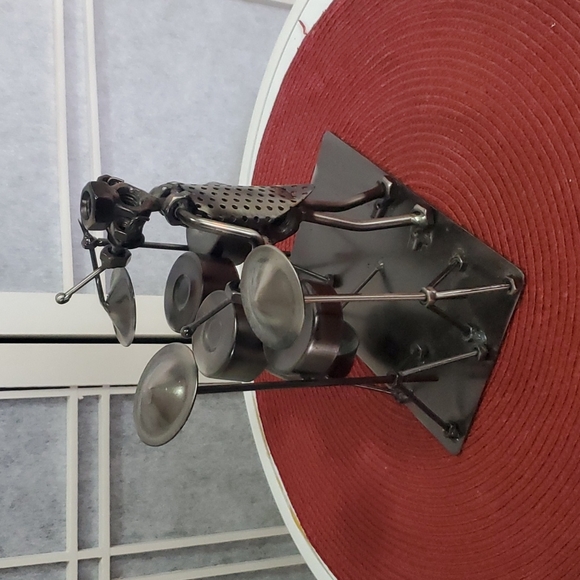 Vintage Hinz & Kunst Metal Drummer Figurine made in Germany - Picture 5 of 6